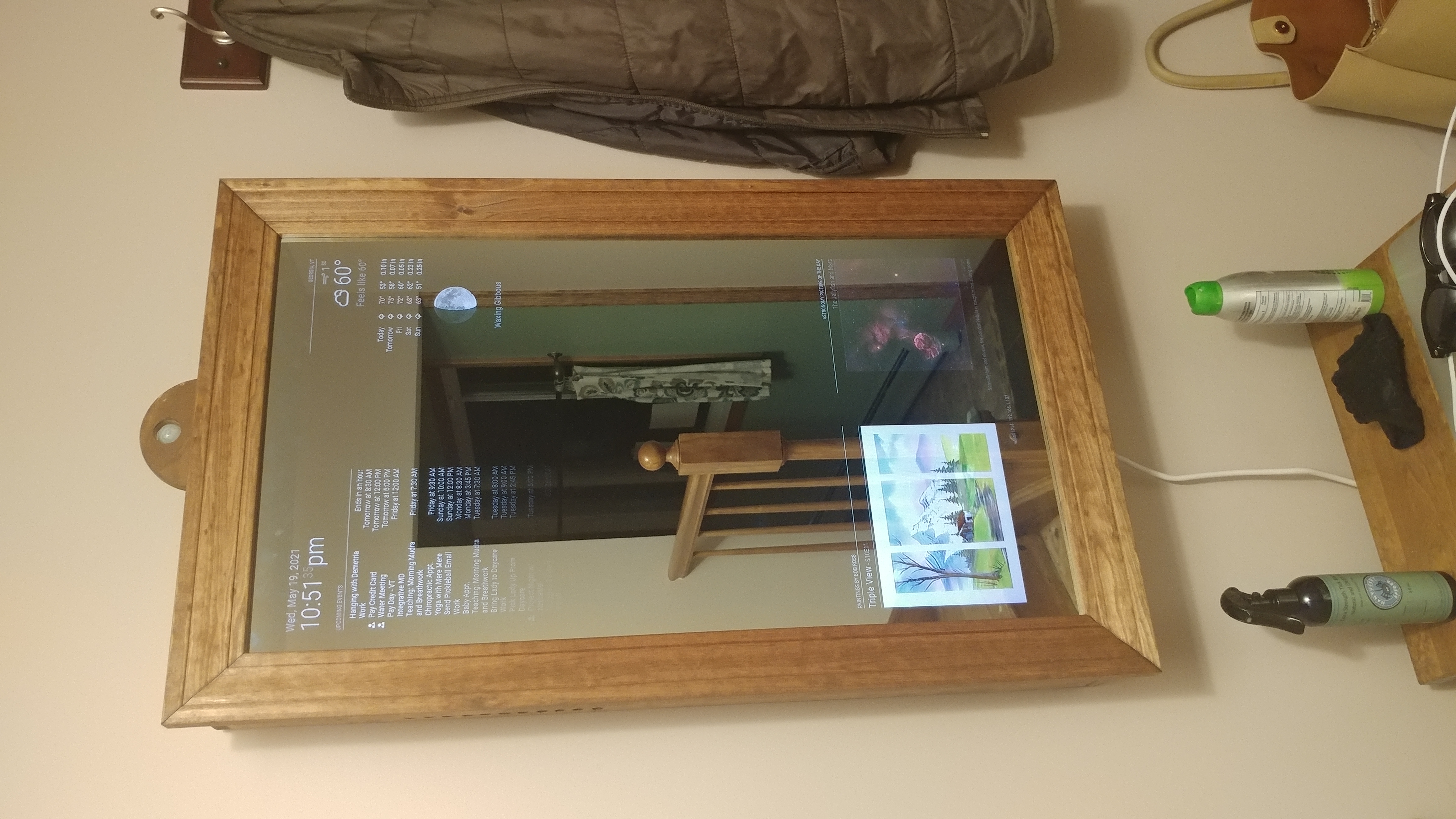 The finished Magic Mirror