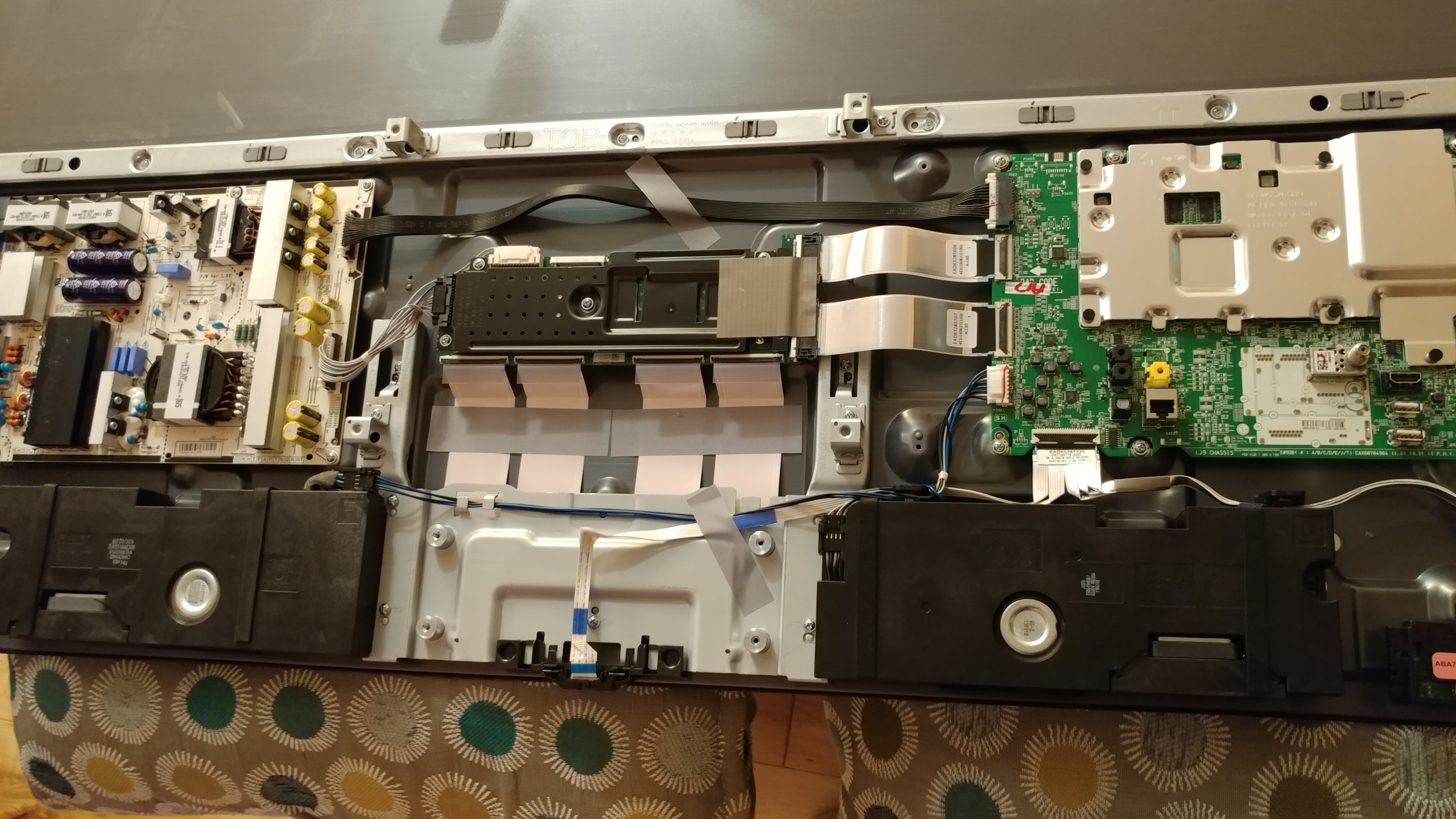 Internal components exposed